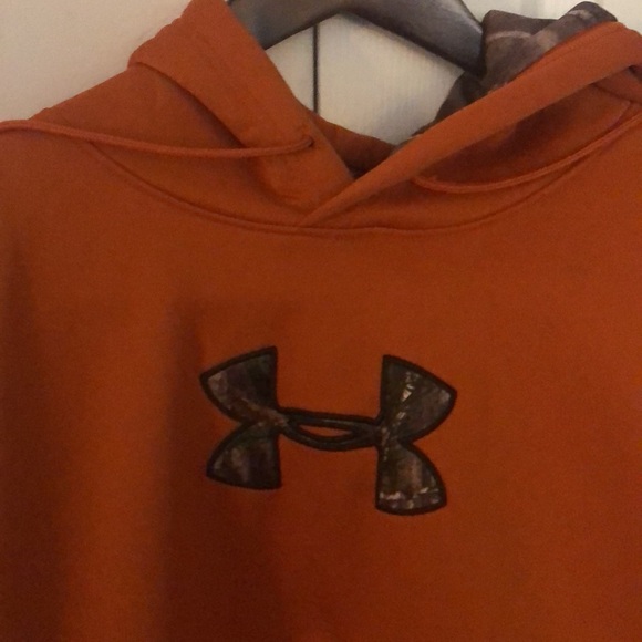 Under Armour orange hoodie 2XL - Picture 2 of 5
